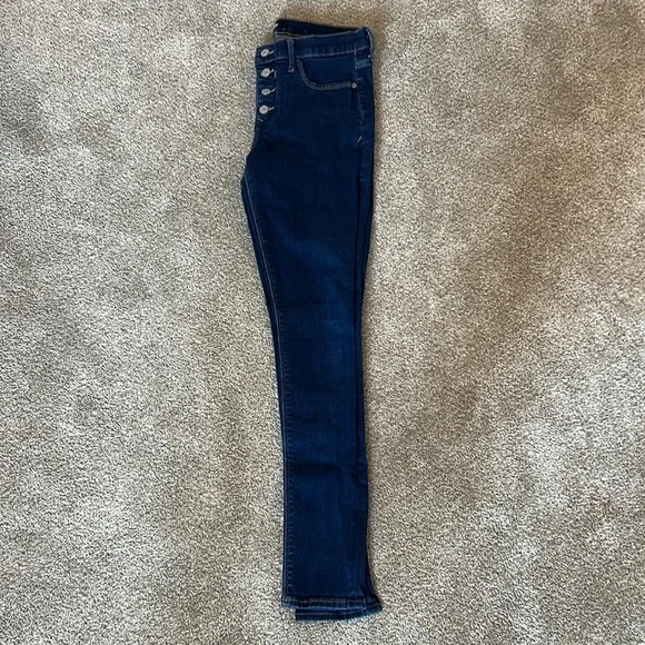 Express Stretch Denim Perfect Mid Rise Legging Jeans 8R - Picture 7 of 9
